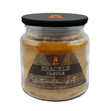 Load image into Gallery viewer, Krackle Candle | Butterscotch Latte | 16 oz Scented Candle with Natural Crackling Wooden Wick | Poured in The USA | Butterscotch & Roasted Coffee Bean Fragrance