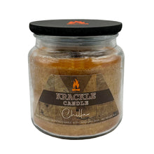 Load image into Gallery viewer, Krackle Candle | Chillax | 16 oz Scented Candle with Natural Crackling Wooden Wick | Poured in The USA | Sea Cotton, Grapefruit & Lavender Fragrance