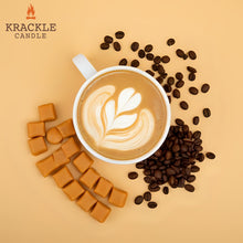 Load image into Gallery viewer, Krackle Wax Melts | Butterscotch Latte | 4 oz Scented Wax Melts | Poured in The USA | Butterscotch &amp; Roasted Coffee Bean Fragrance
