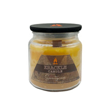 Load image into Gallery viewer, Krackle Candle | Sweetgrass | 16 oz Scented Candle with Natural Crackling Wooden Wick | Poured in The USA | Vanilla &amp; Sugarcane Fragrance
