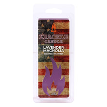 Load image into Gallery viewer, Krackle Wax Melts | Lavender Magnolia | 4 oz Scented Wax Melts | Made in The USA | Lavender &amp; Magnolia Blossom Fragrance
